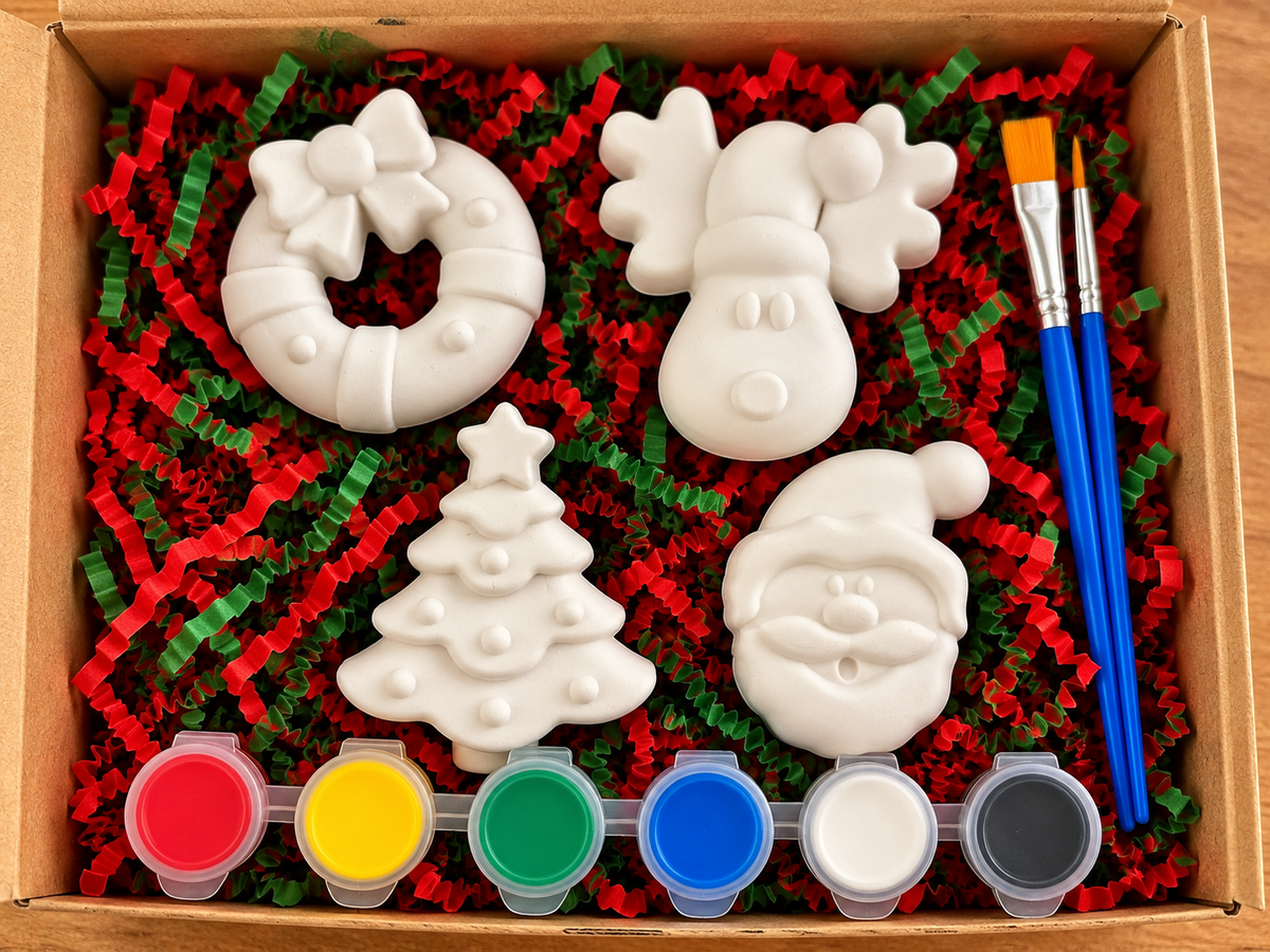 Large Christmas paint box