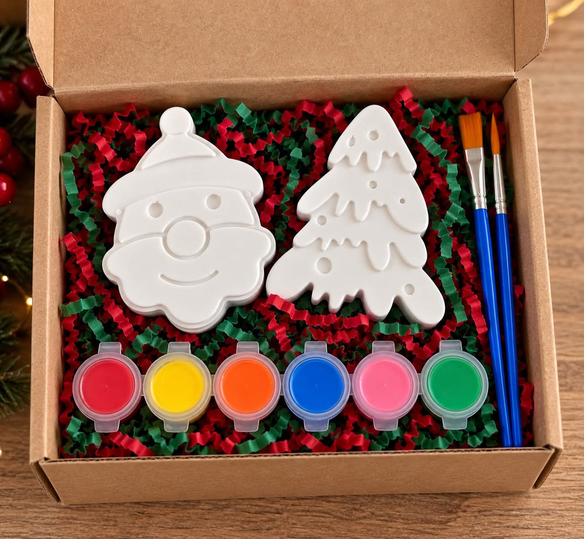 Santa and tree holiday craft kit